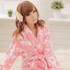 Sleepwear Coral Fleece Flannel Bathrobes