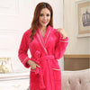 Sleepwear Coral Fleece Flannel Bathrobes